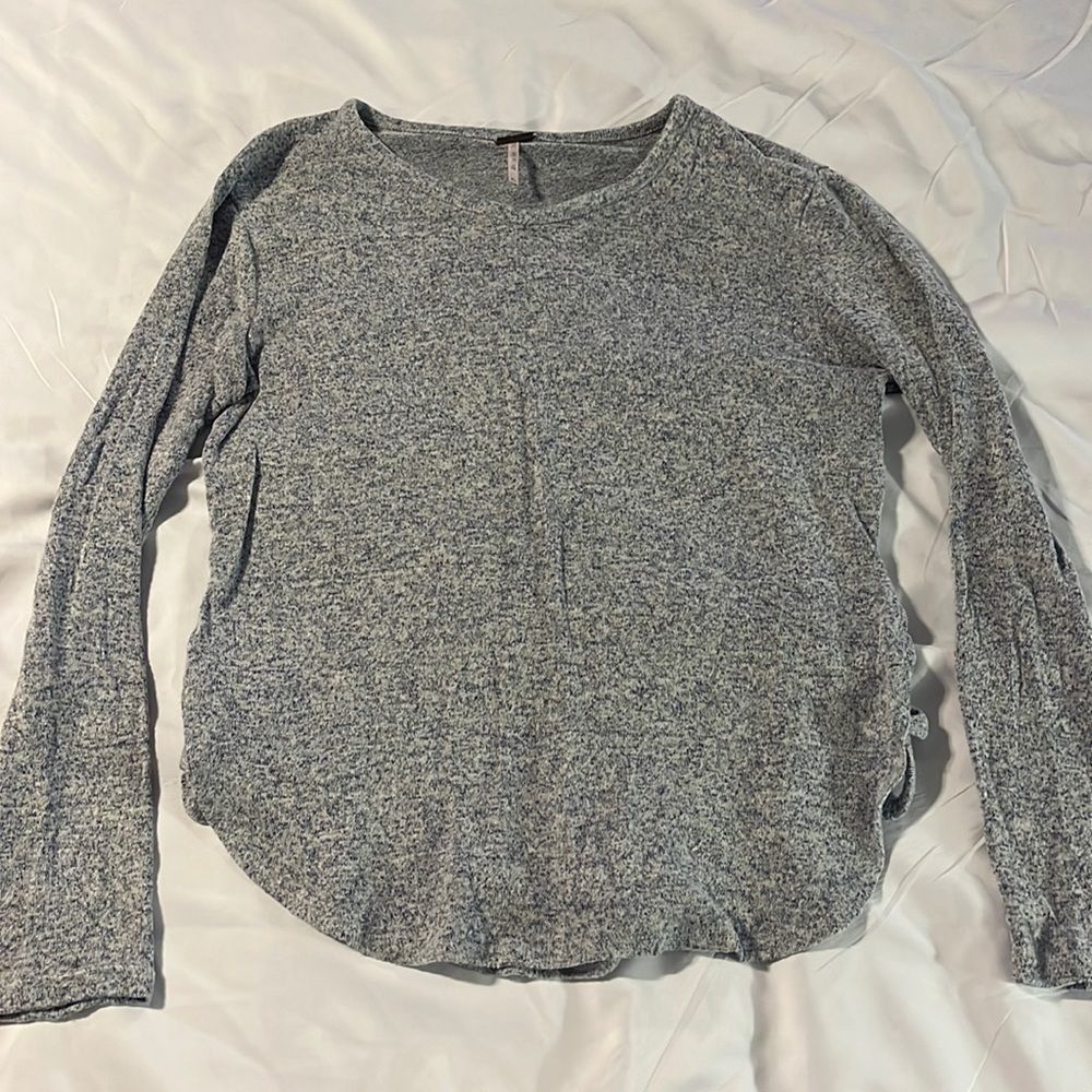 Poof girl blue/white sweater